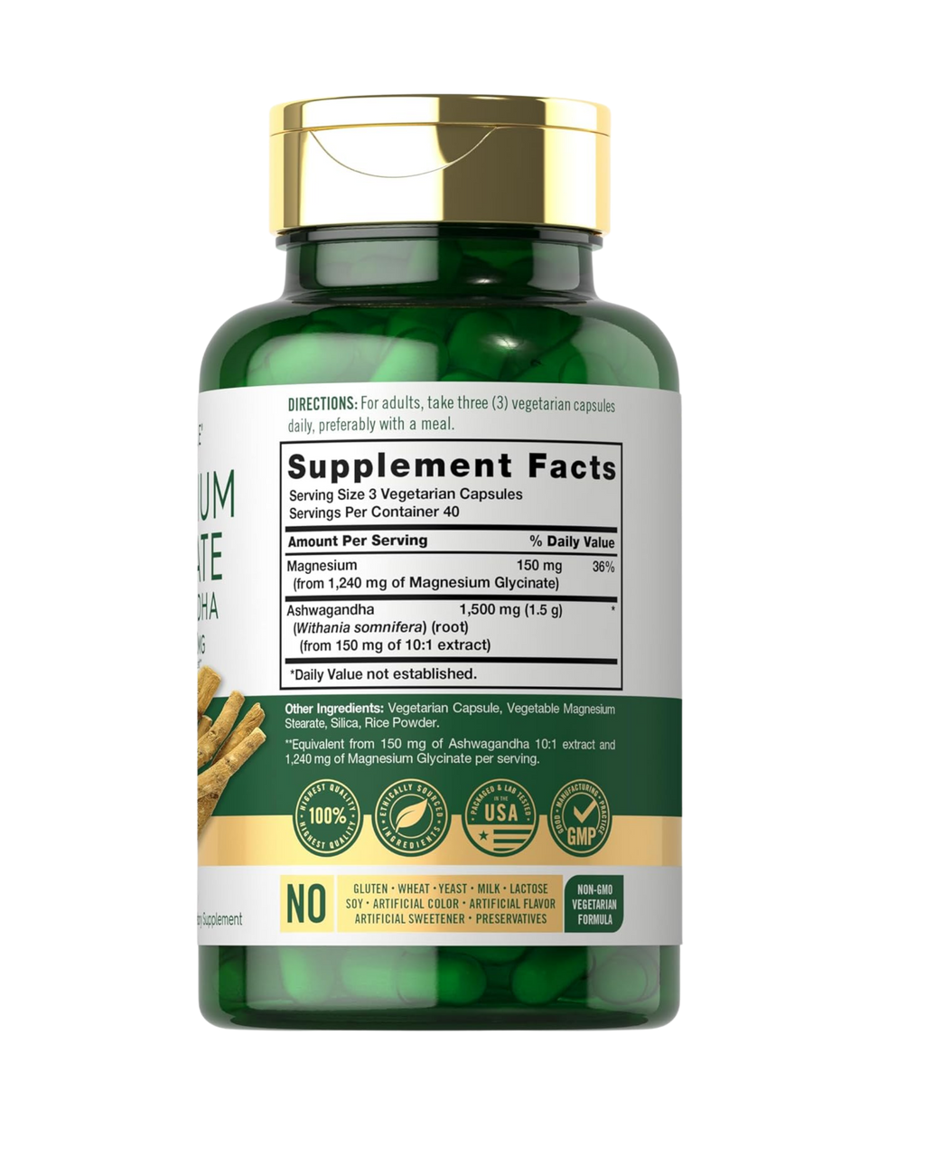 Magnesium Glycinate + Ashwagandha Complex 2740 mg – Carlyle