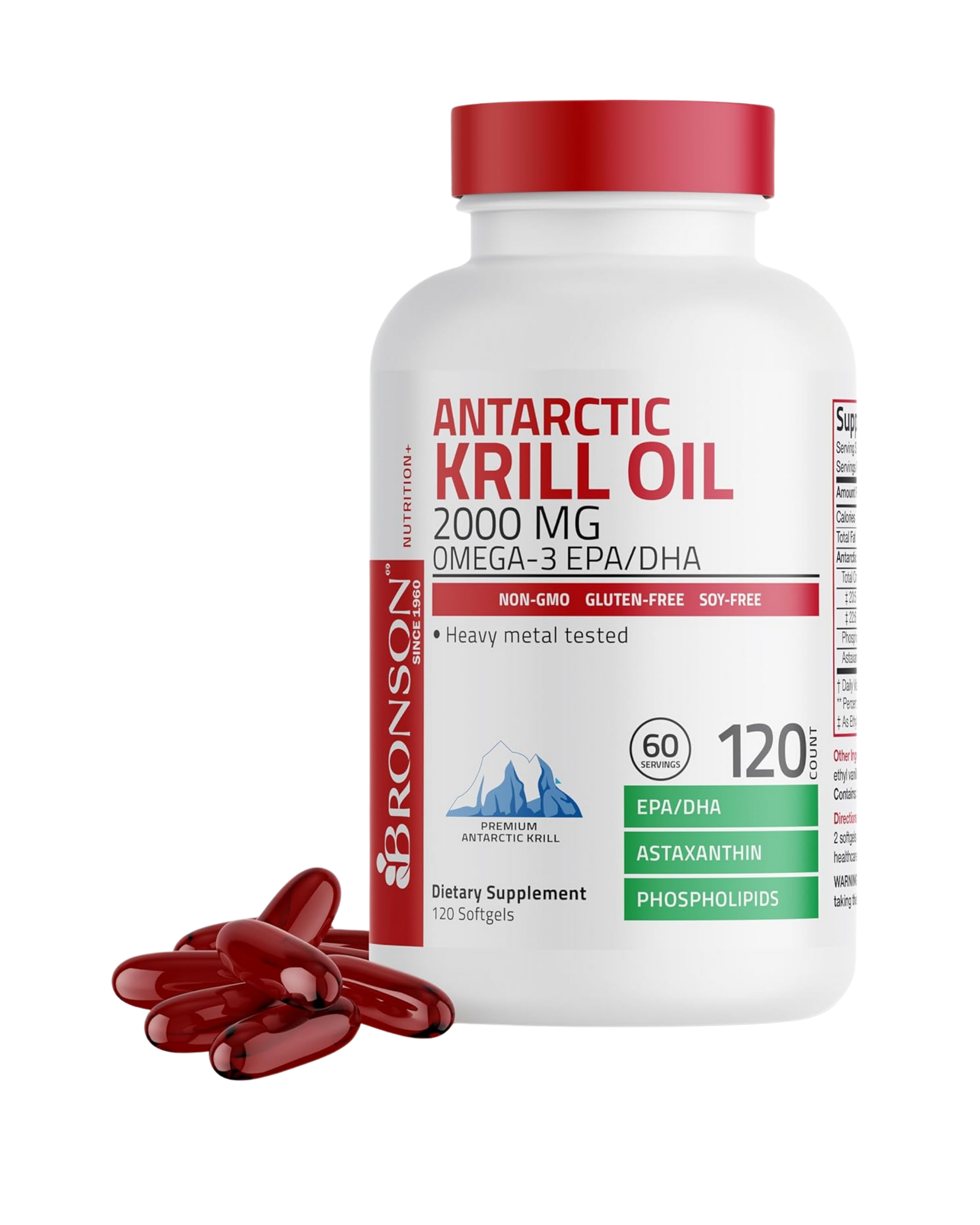 Antarctic Krill Oil 2000 mg – Omega-3 EPA/DHA (120 Softgels)