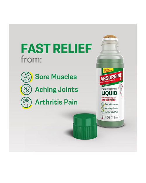 Absorbine Jr. Extra Strength – Alivio Rápido para Dolores Musculares | 118 ml (Importado)