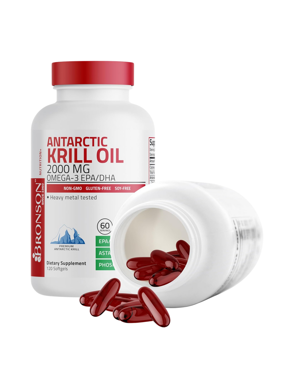 Antarctic Krill Oil 2000 mg – Omega-3 EPA/DHA (120 Softgels)
