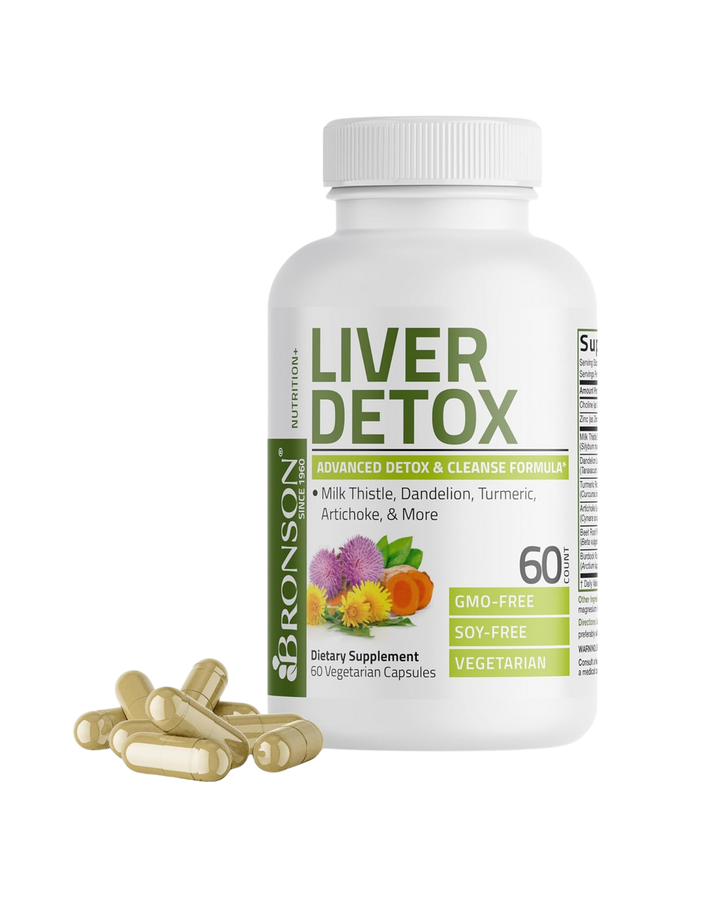 Liver Detox Advanced Cleanse – Suplemento para apoyo hepático (60 cápsulas)