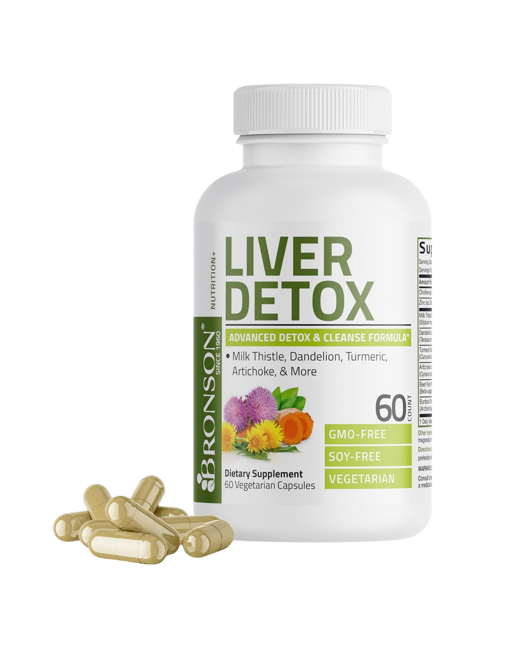 Liver Detox Advanced Cleanse – Suplemento para apoyo hepático (60 cápsulas)