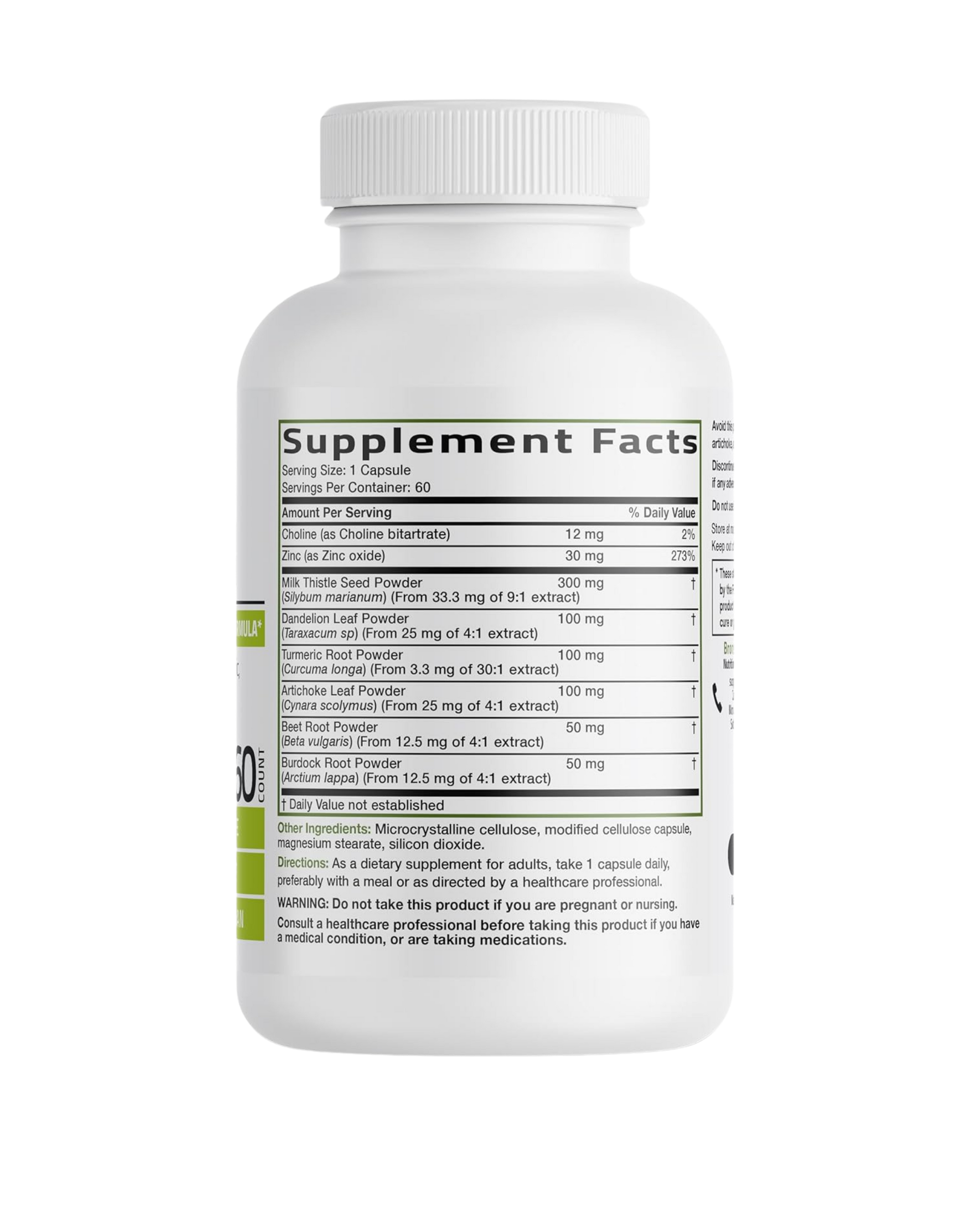 Liver Detox Advanced Cleanse – Suplemento para apoyo hepático (60 cápsulas)