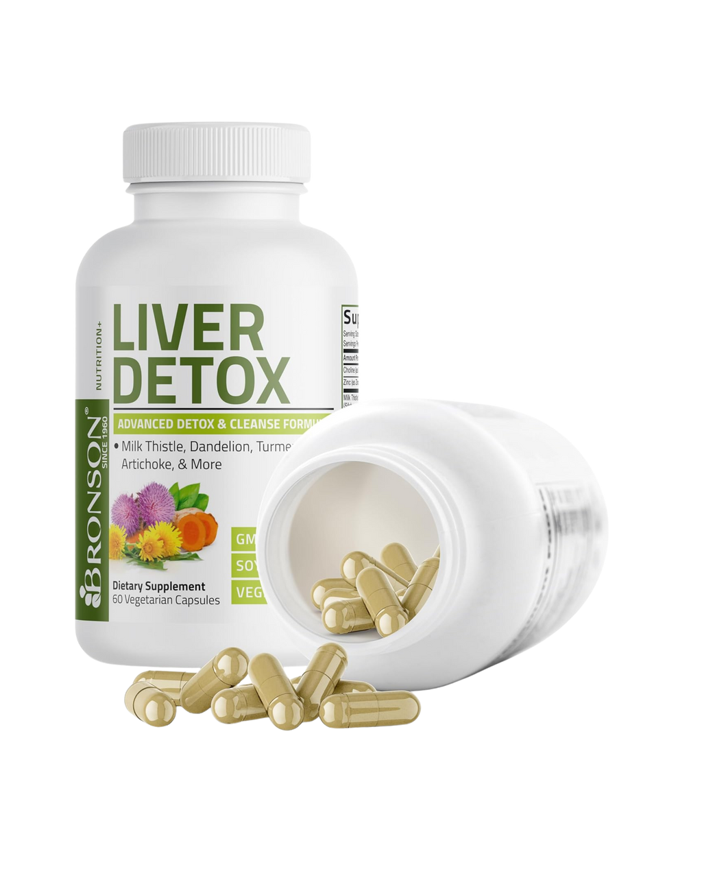 Liver Detox Advanced Cleanse – Suplemento para apoyo hepático (60 cápsulas)