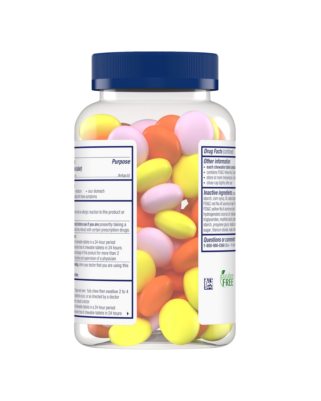 Alka-Seltzer Heartburn Relief Chews Extra Strength – Sabores surtidos (200 tabletas)