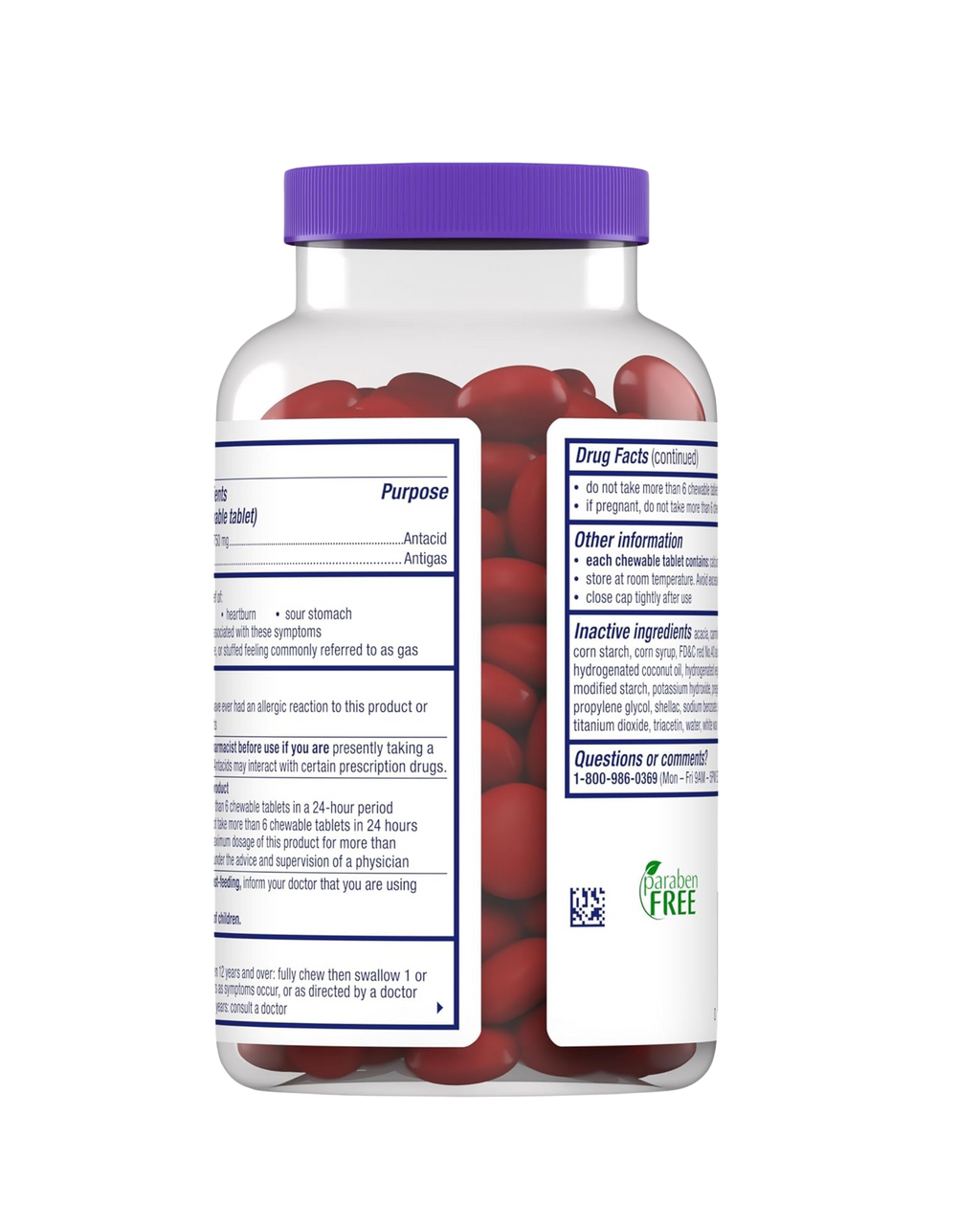 Alka-Seltzer Heartburn + Gas Relief Chews – Tropical Punch (180 tabletas masticables)