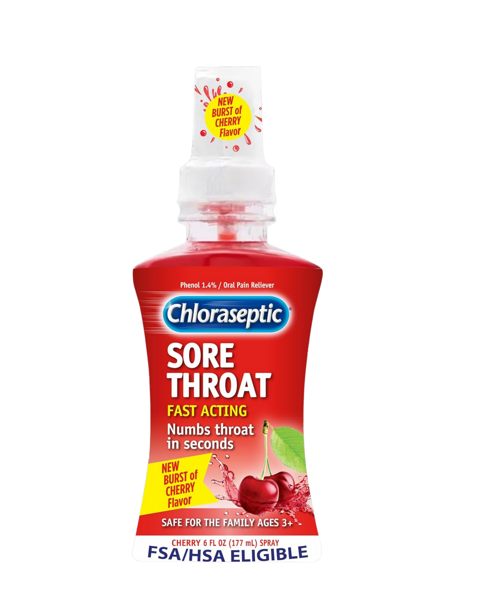 Chloraseptic Spray Sore Throat – Cherry (177 ml)