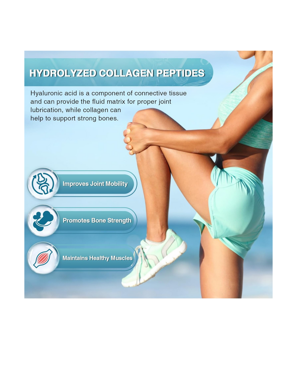 Marine Collagen Peptides + Ácido Hialurónico + Vitamina C (350 g)