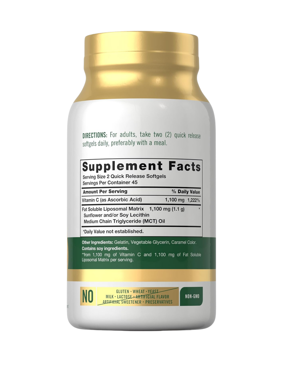 Liposomal Vitamin C 2200 mg (90 softgels)