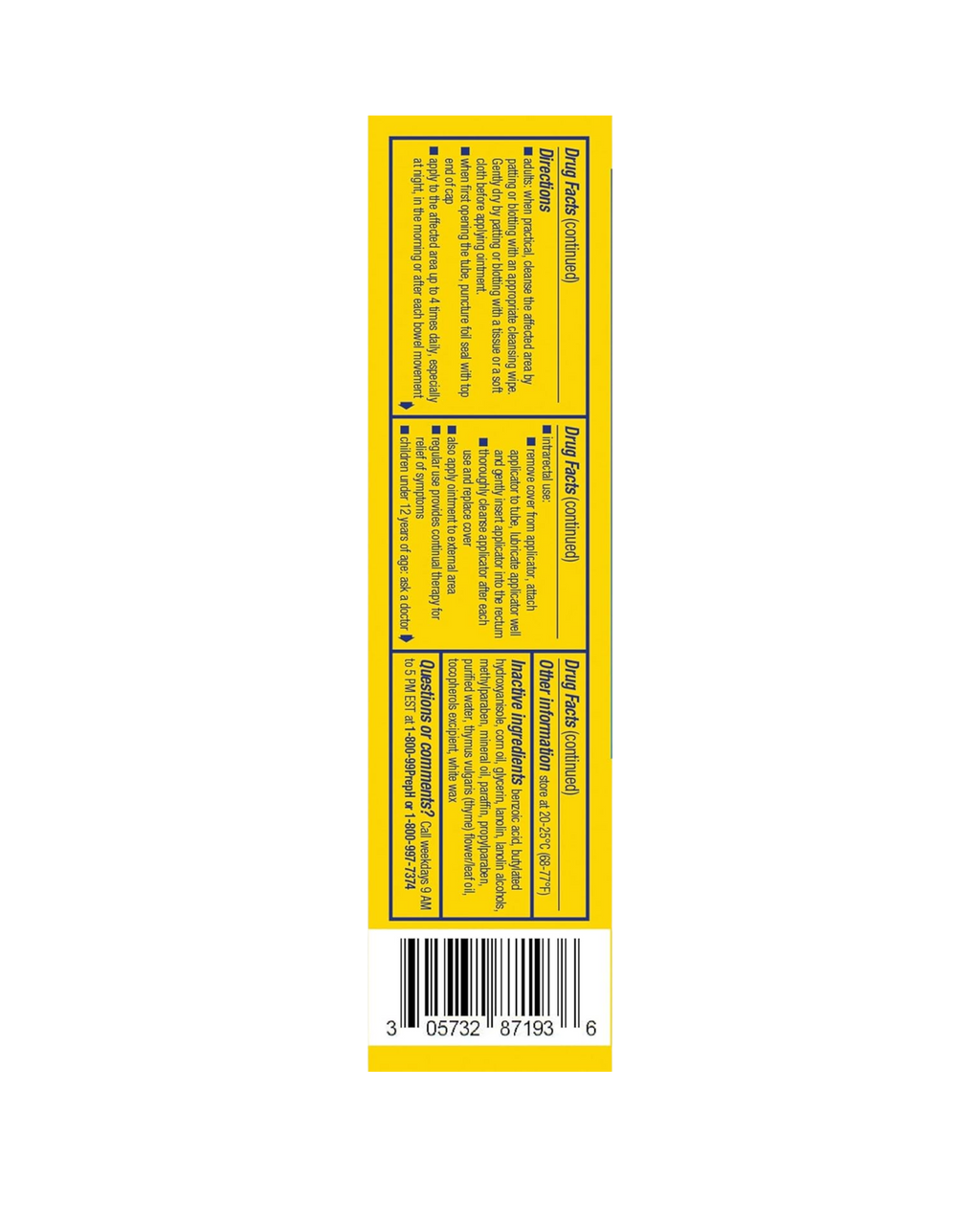 Preparation H Hemorrhoidal Ointment
