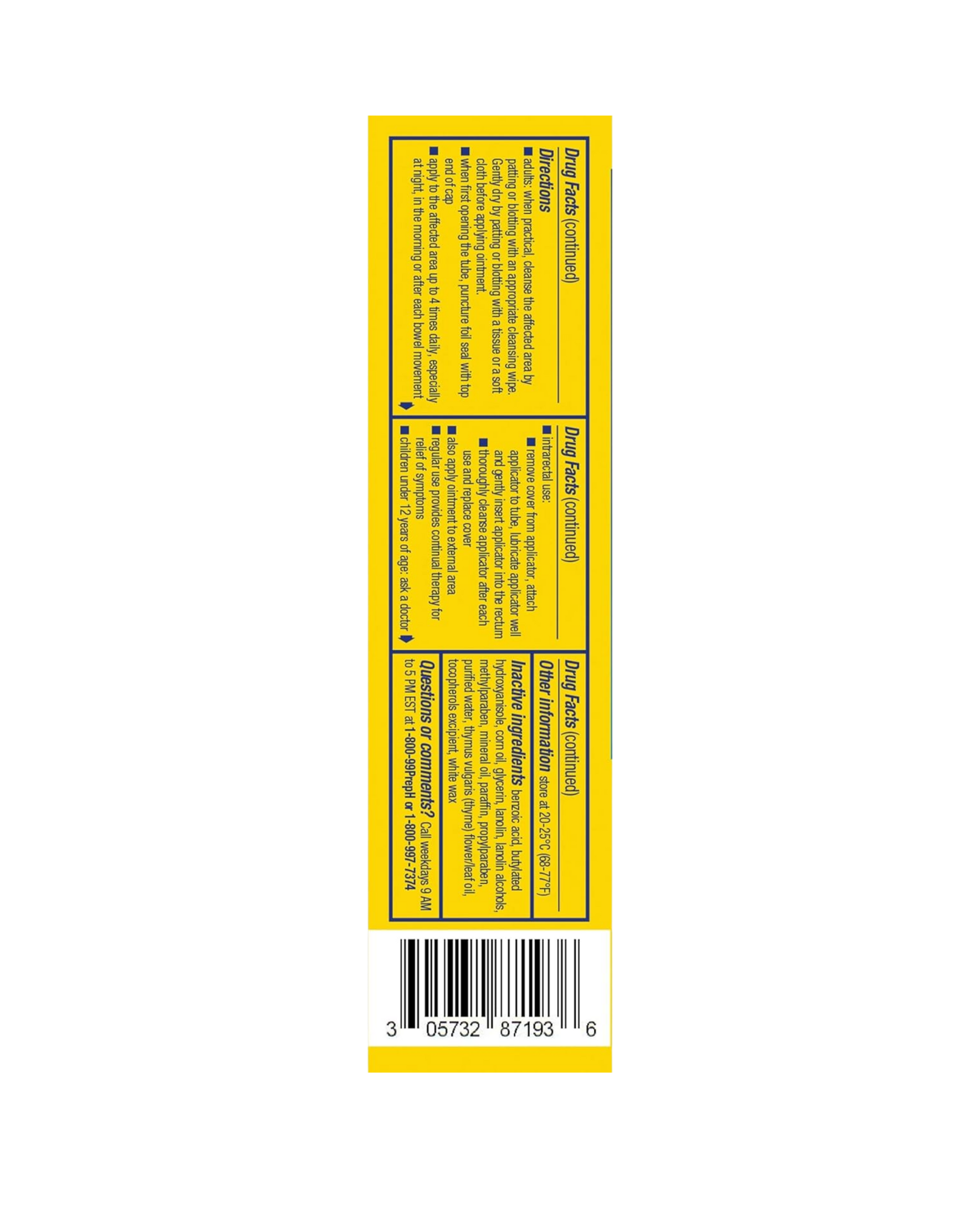 Preparation H Hemorrhoidal Ointment