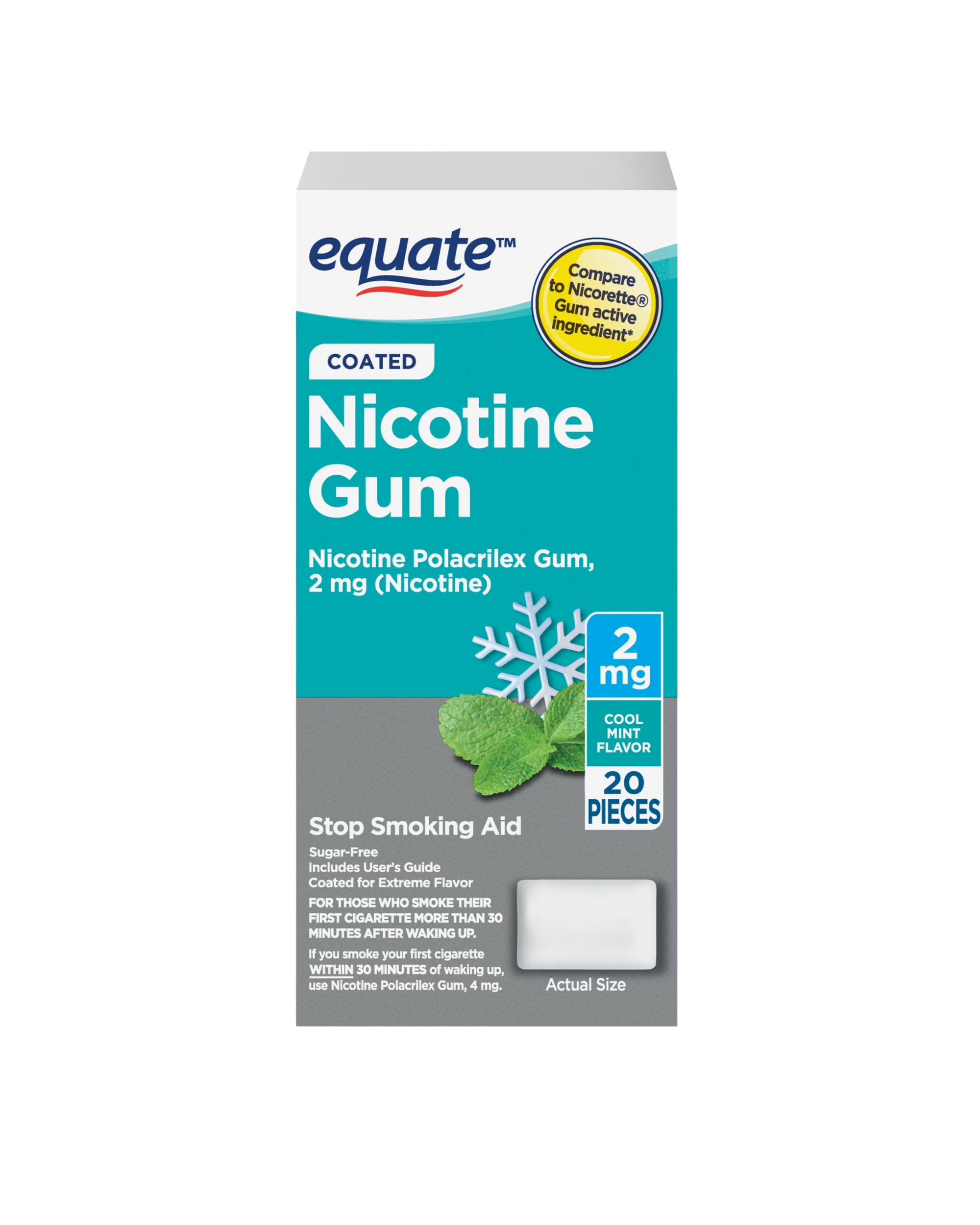 Nicotine Gum 2 mg – Menta (20 piezas)