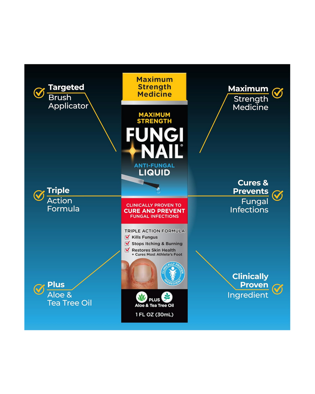 Maximum Strength Fungi Nail Anti-Fungal Liquid