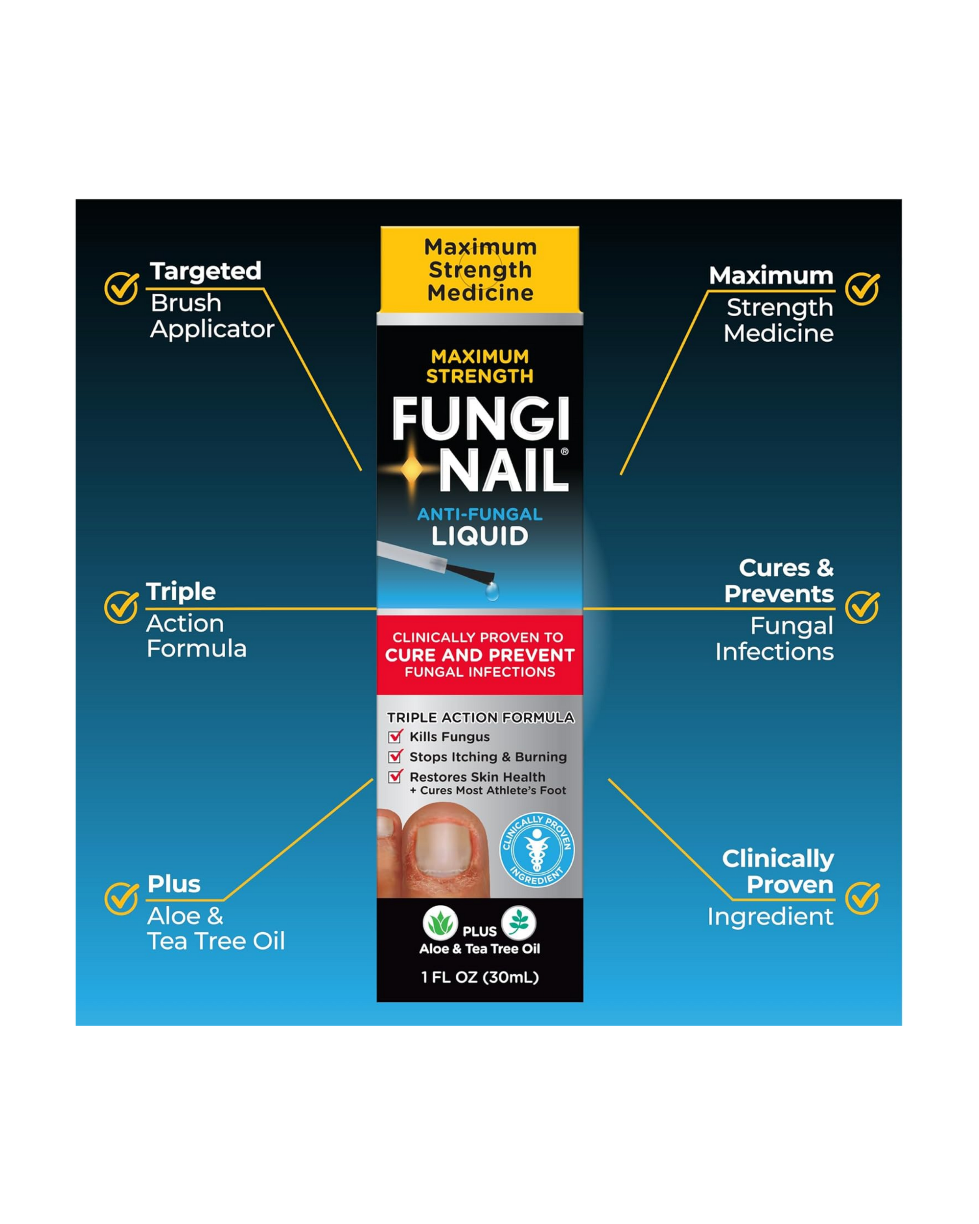 Maximum Strength Fungi Nail Anti-Fungal Liquid