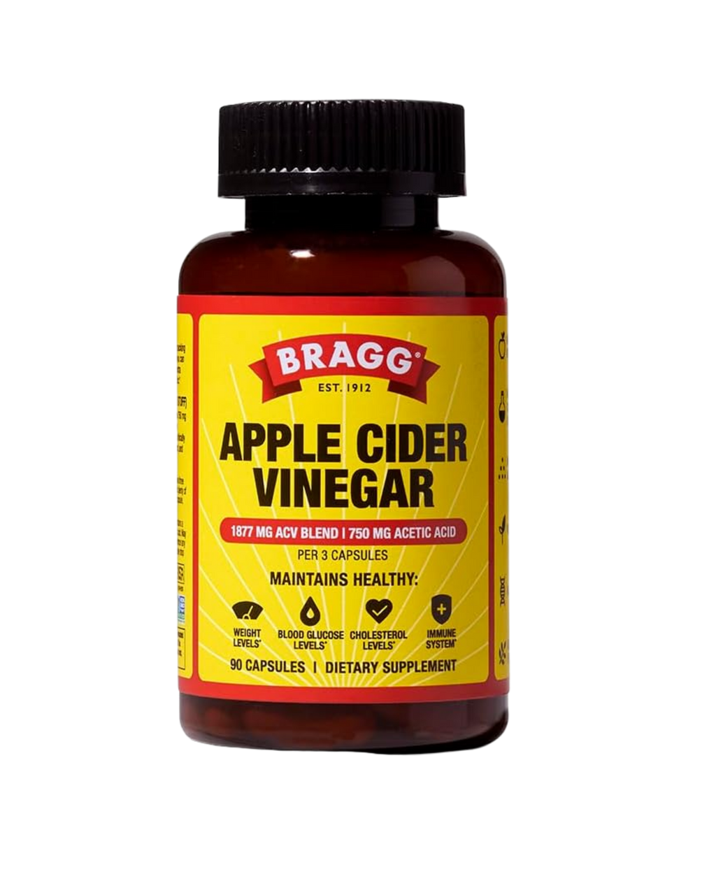 Apple Cider Vinegar Capsules – Bragg (90 cápsulas)
