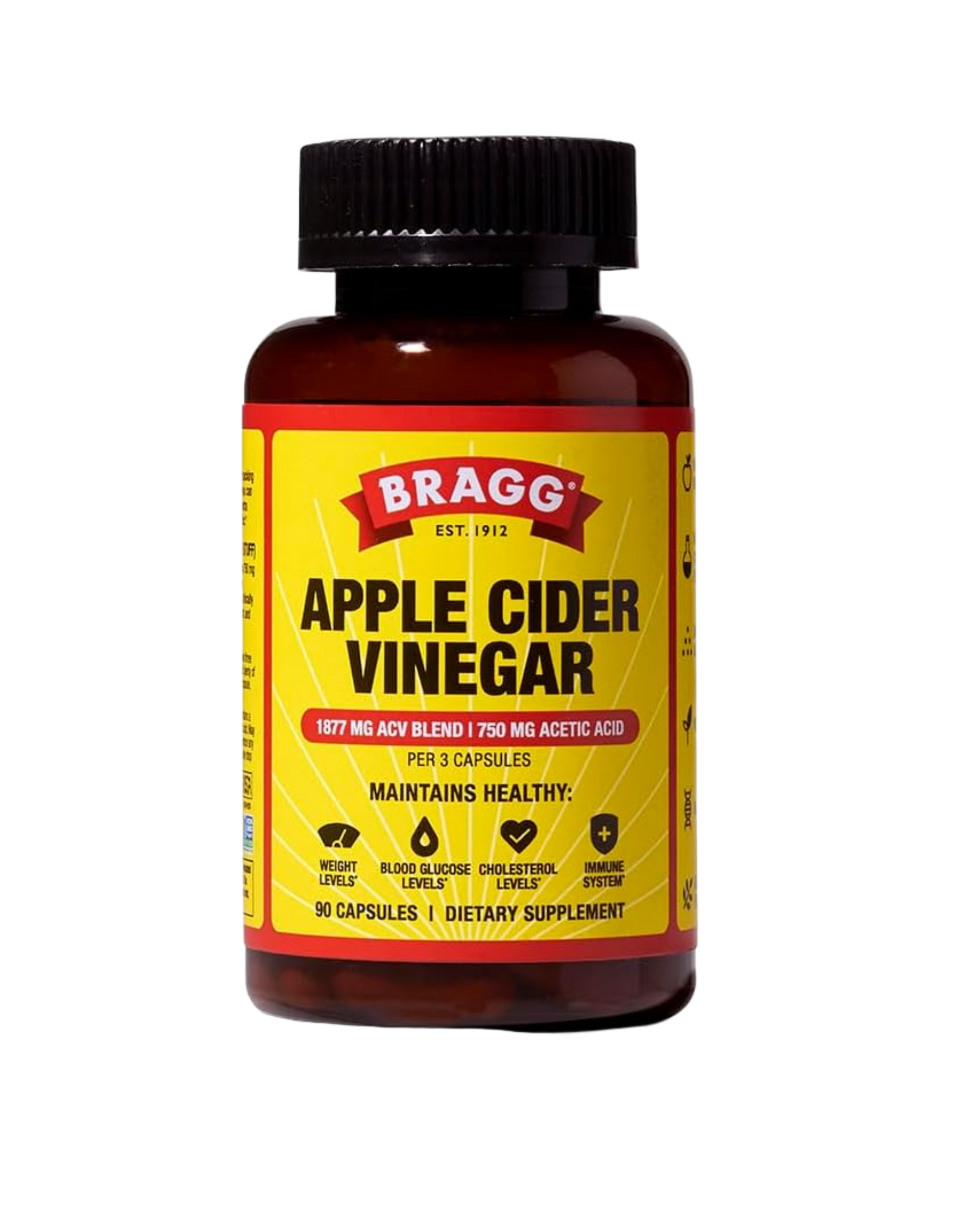Apple Cider Vinegar Capsules – Bragg (90 cápsulas)