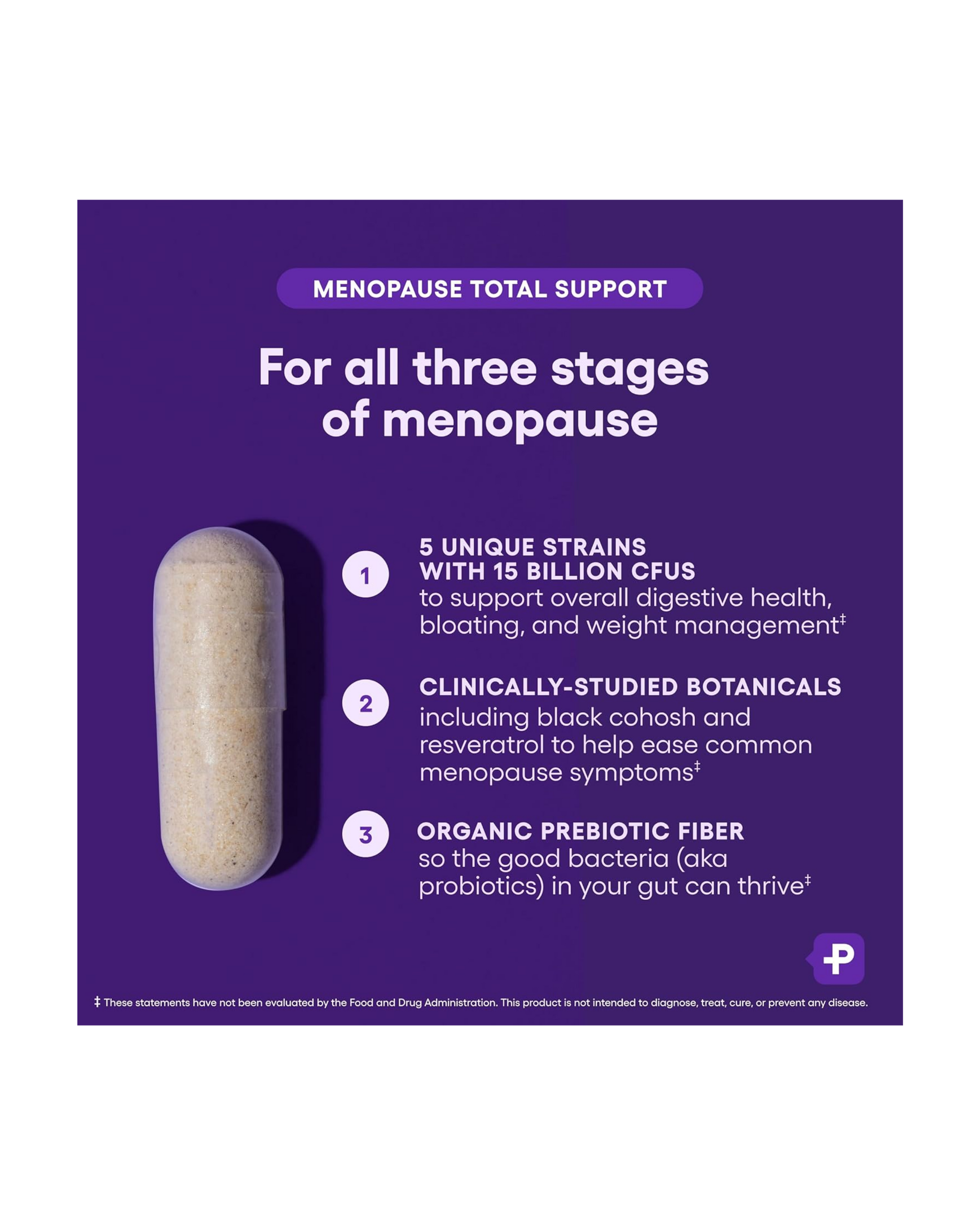 Menopause Total Support | Apoyo para la Menopausia Natural | 30 cápsulas
