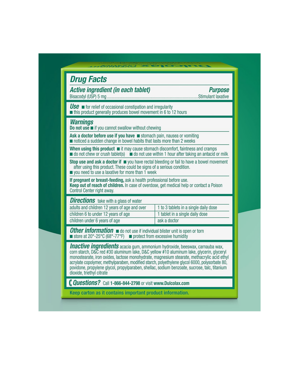Dulcolax Overnight Laxative