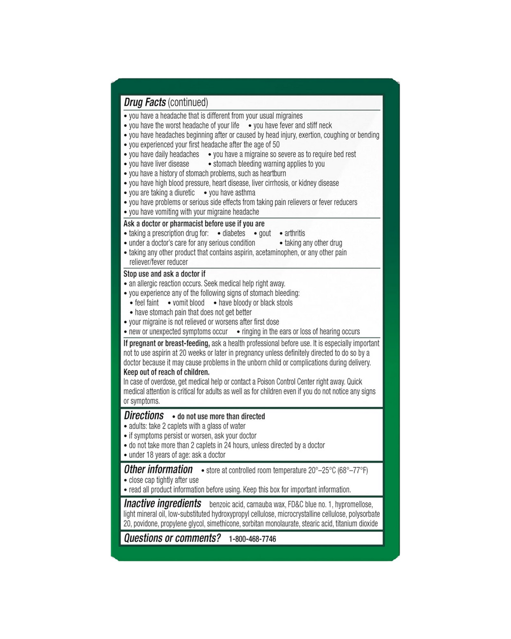Excedrin Migraine Relief (200 caplets)