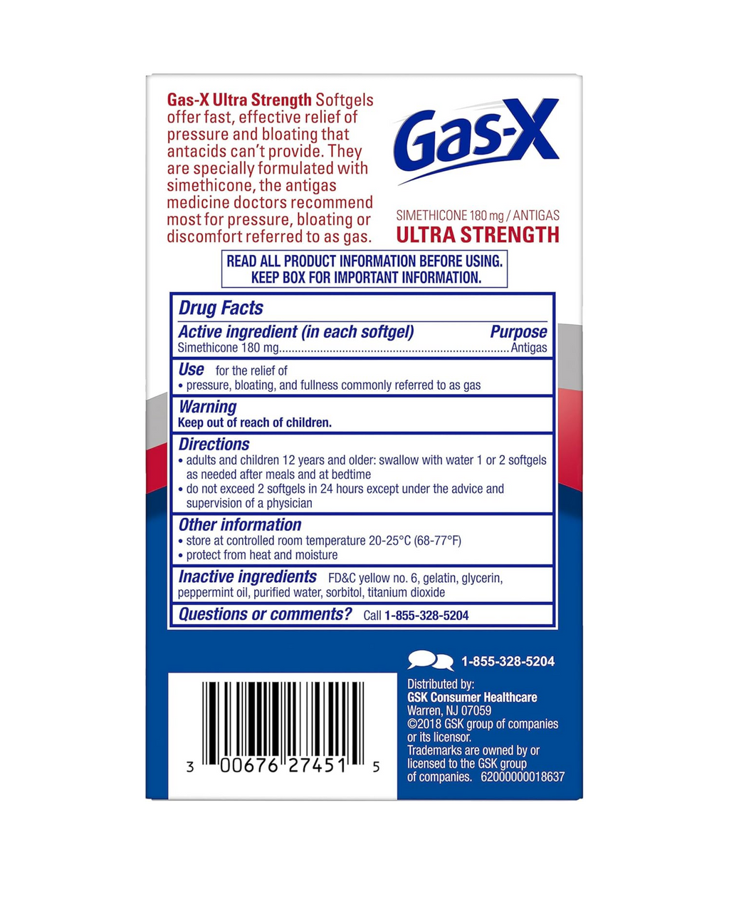 Gas-X Ultra Strength Softgels