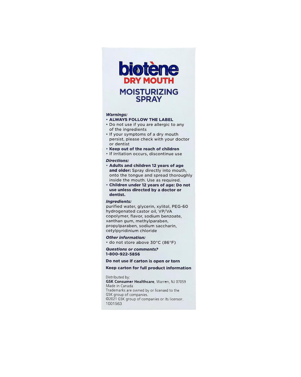 Biotène Moisturizing Spray – Boca seca
