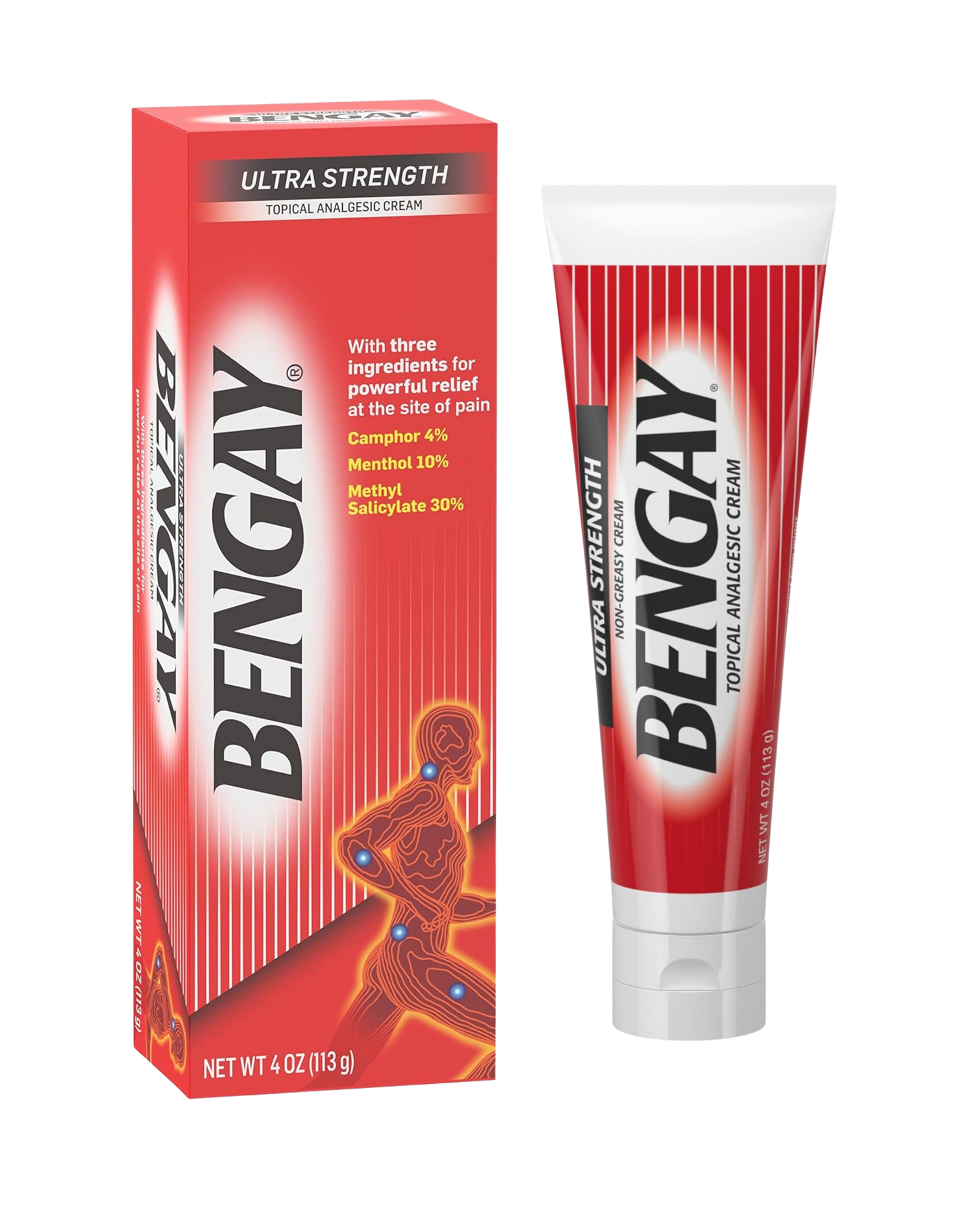 BENGAY Ultra Strength – Crema para Dolor Muscular y Articular | 113 g (Importado)