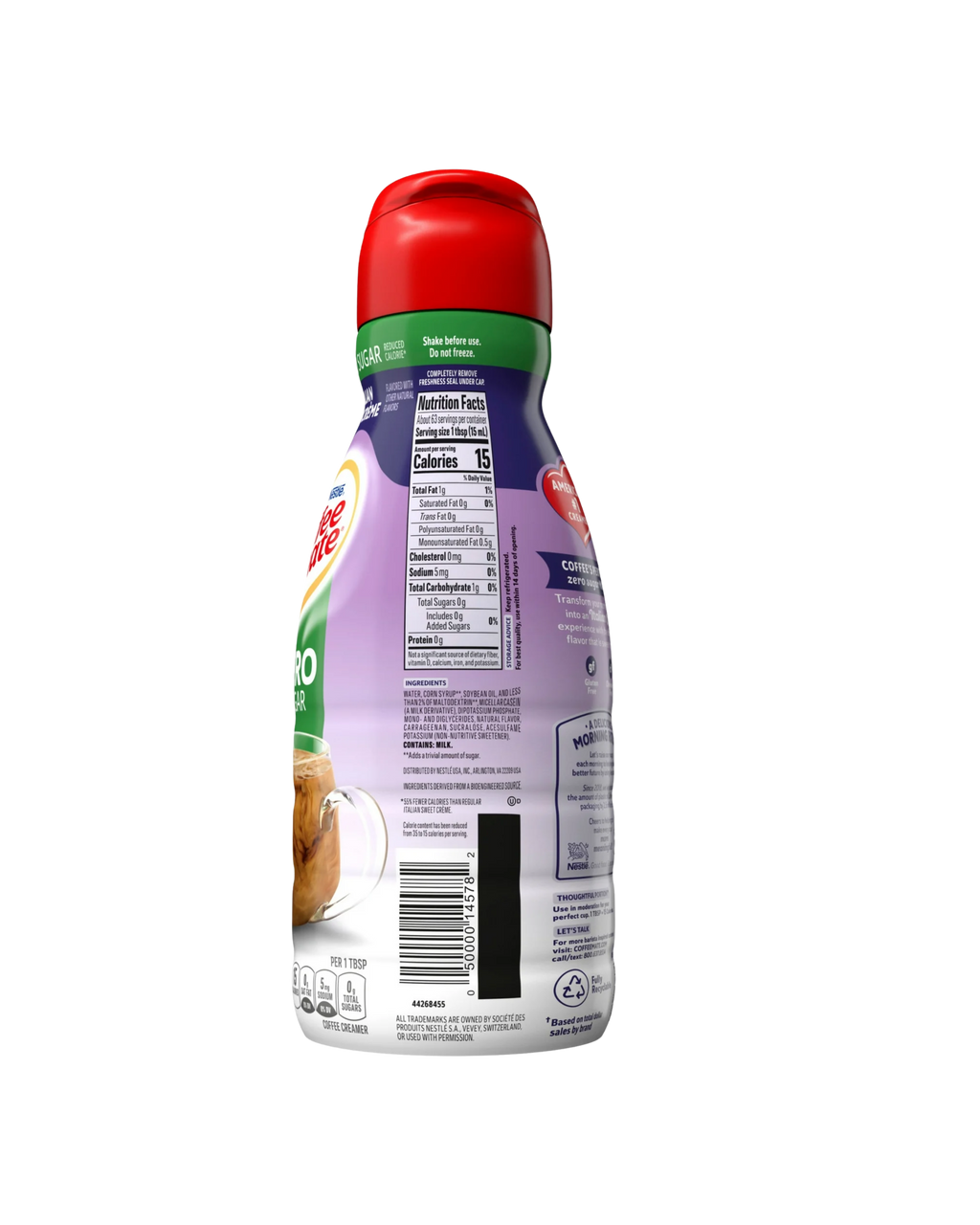 Coffee Mate Zero Sugar – Italian Sweet Crème 32 FL OZ