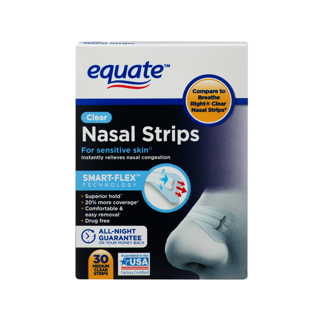 Equate Clear Nasal Strips – Piel Sensible