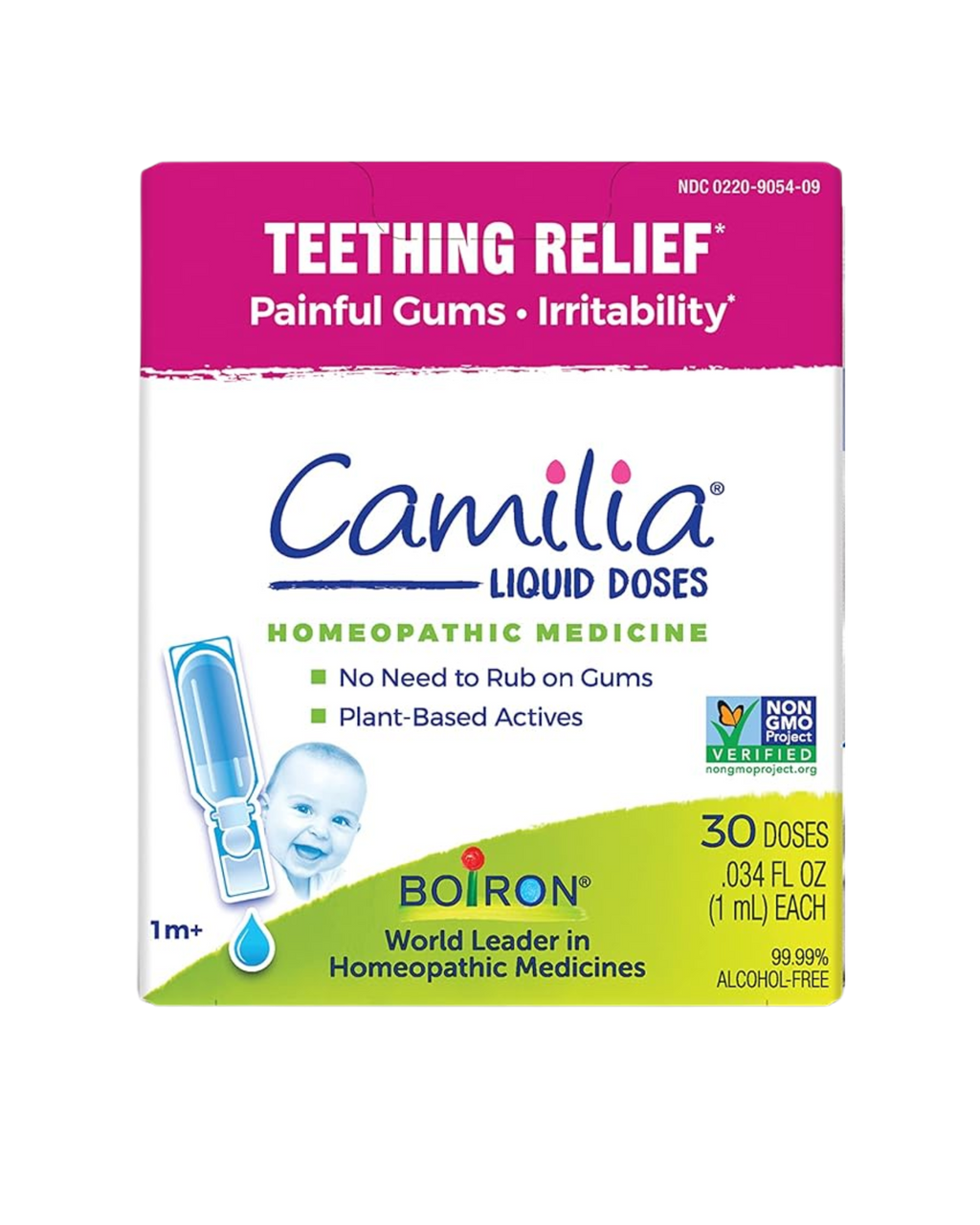 Camilia Boiron – Alivio para Dentición de Bebés | 30 Dosis Líquidas (Importado)